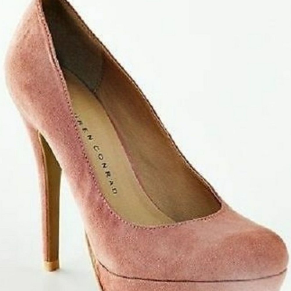 LC Lauren Conrad Mauve heels, 8.5